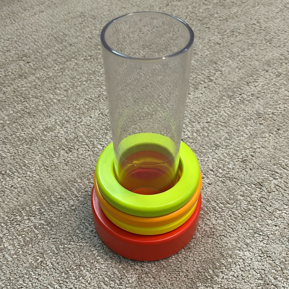 Lovevery Clear Tube with Stacking Rings